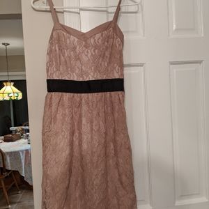 Elle blush pink slip dress